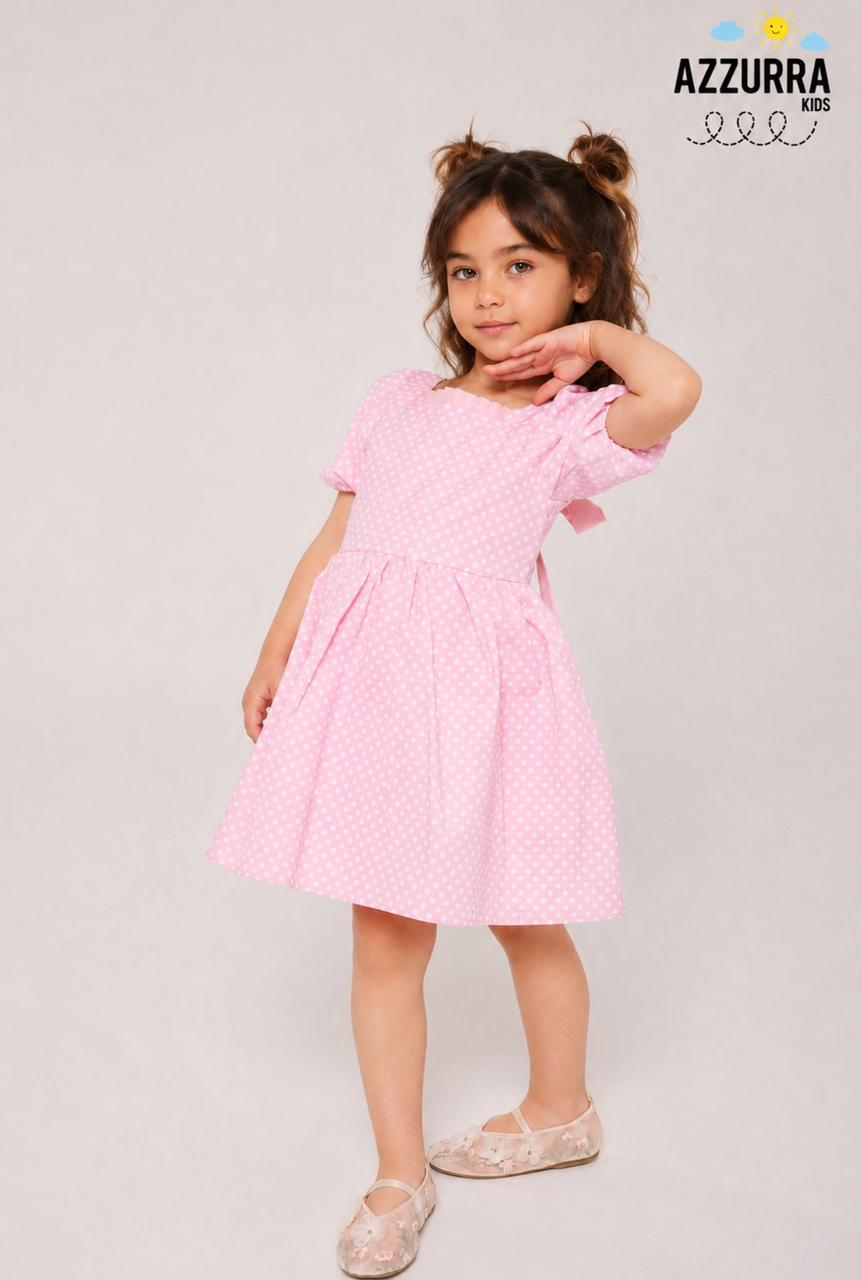 POLKA DOT PINK DRESS