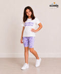 PURPLE ADIDAS CYCLIST SET