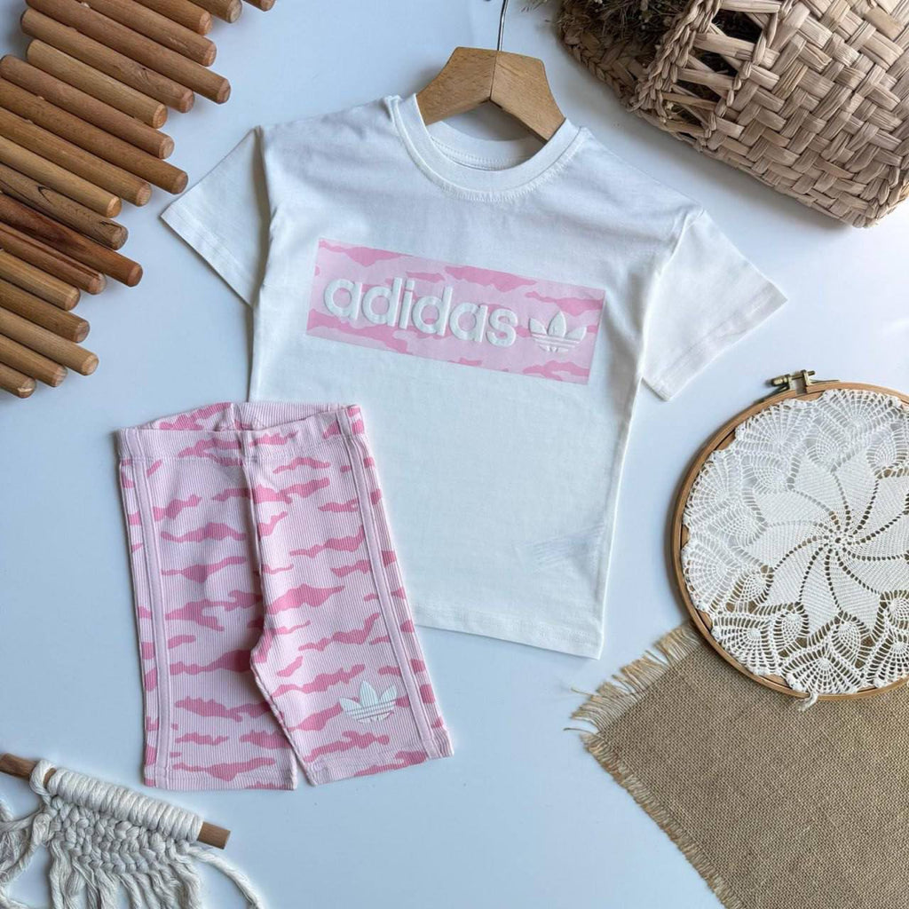 PINK ADIDAS CYCLIST SET