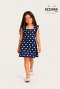 POLKA DOTS NAVY DRESS