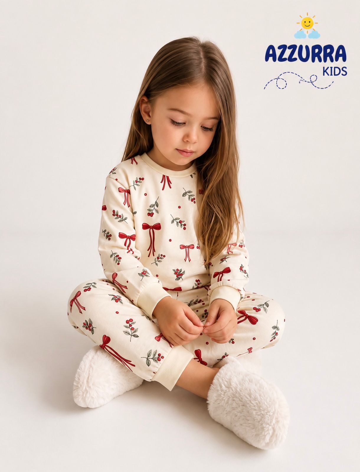 RED RIBBON PJ (8-9 TO 12-13 YRS)