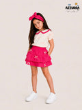 PINK BOW SKIRT SET
