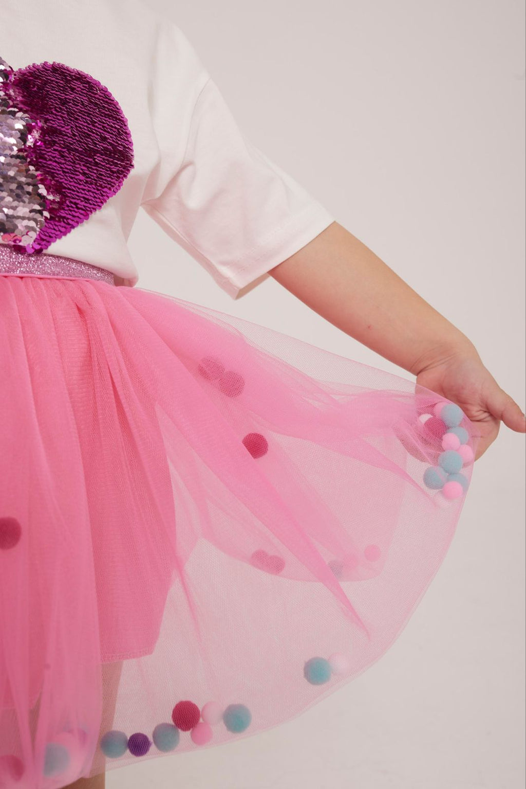 HEART PINK TUTU SET