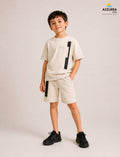 BASIC BEIGE SET WITH BLACK ZIPPER