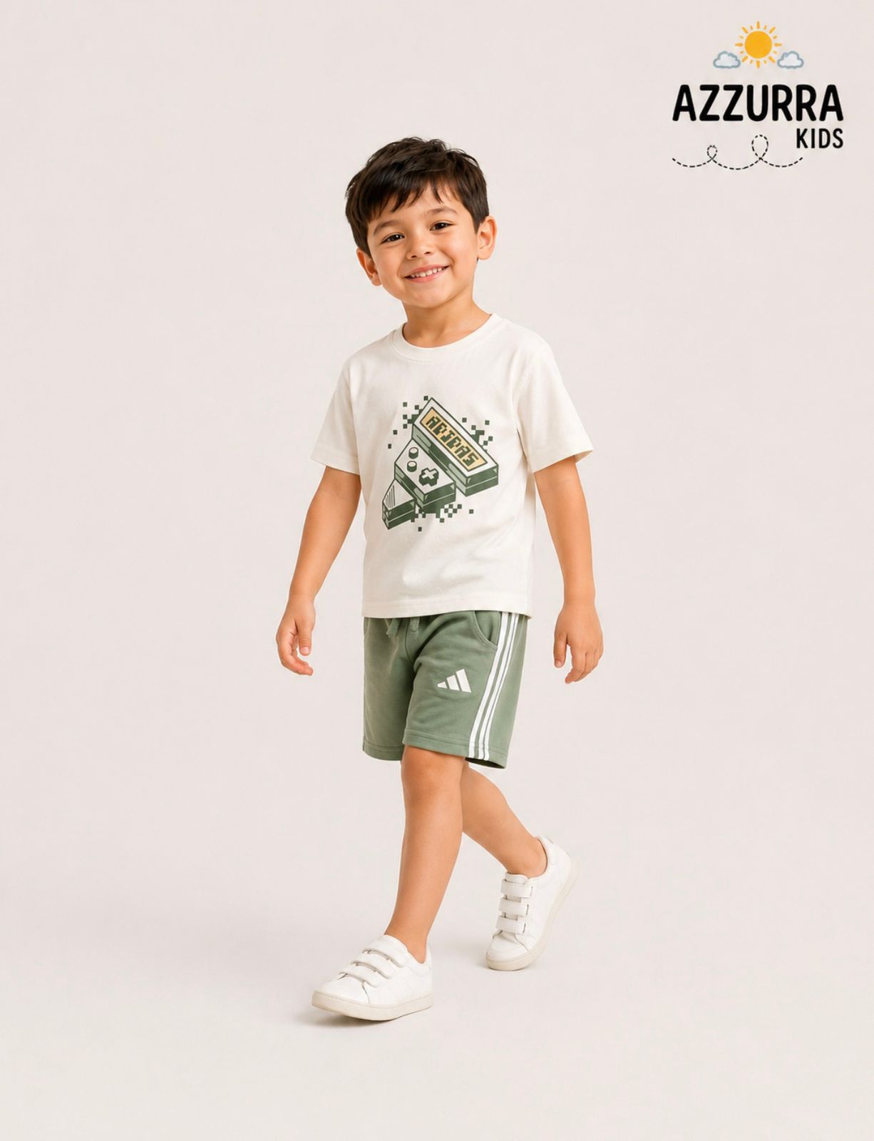 PLAYSTATION GREEN ADIDAS SHORT SET