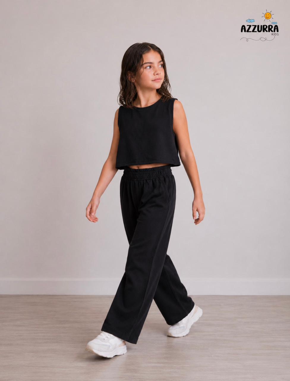 BLACK LINEN SET