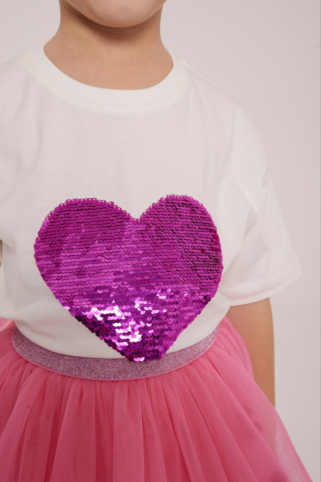 HEART PINK TUTU SET