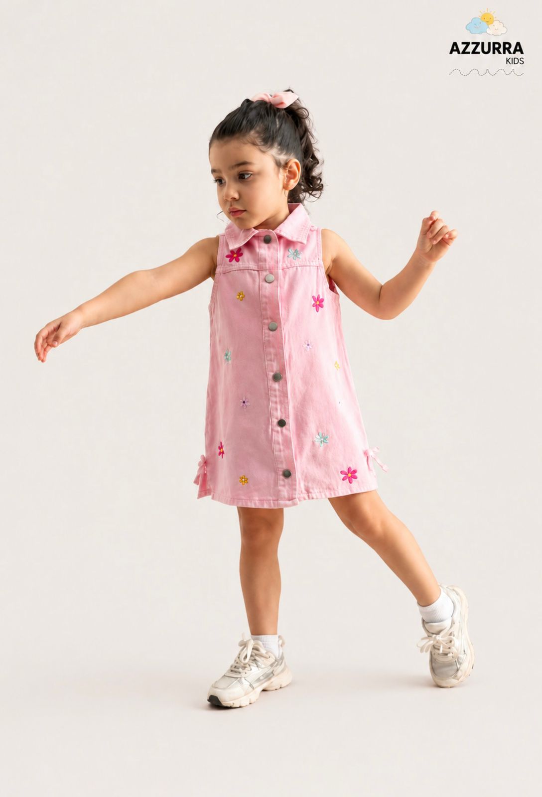 DENIM PINK DRESS