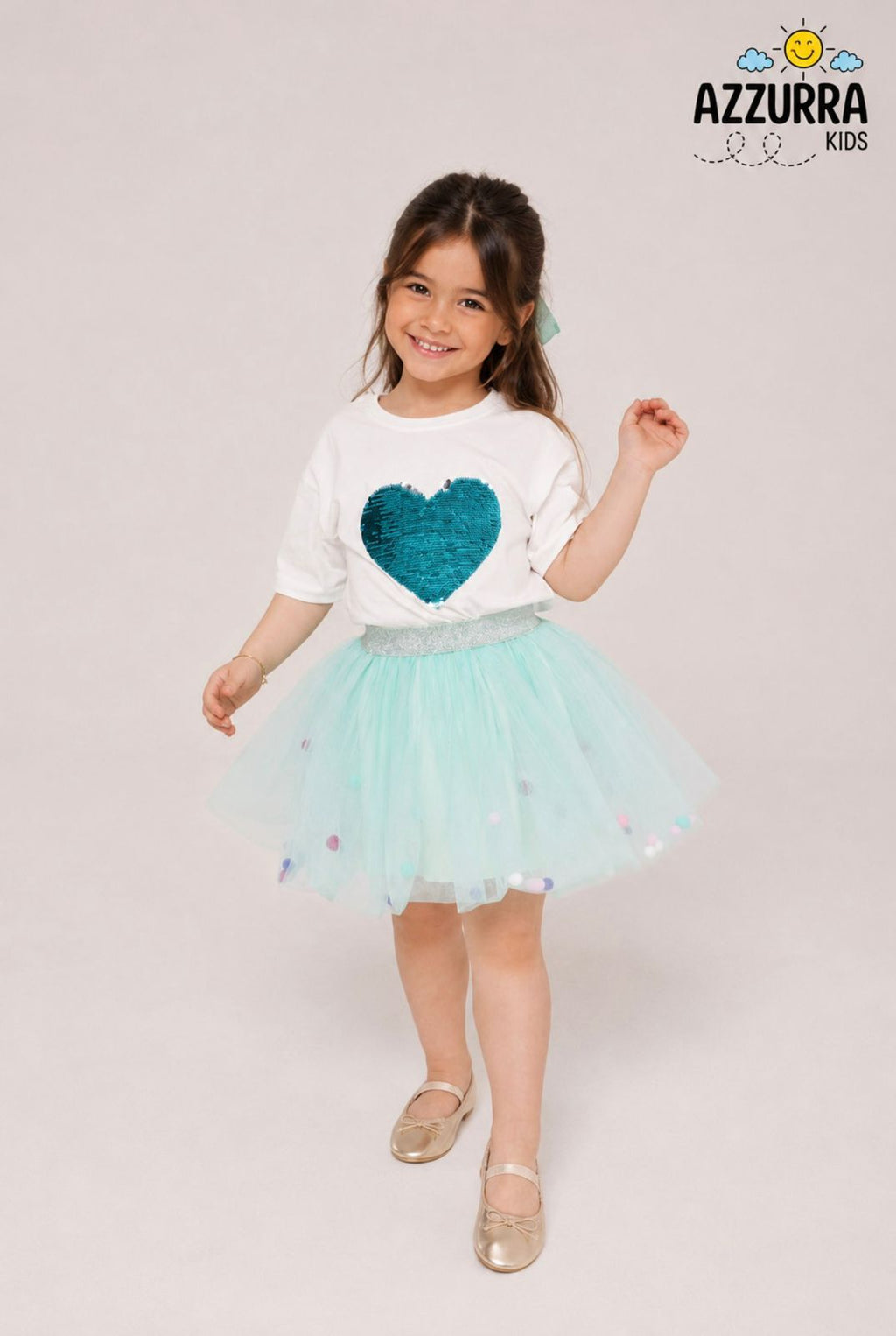 GREEN TUTU SKIRT SET