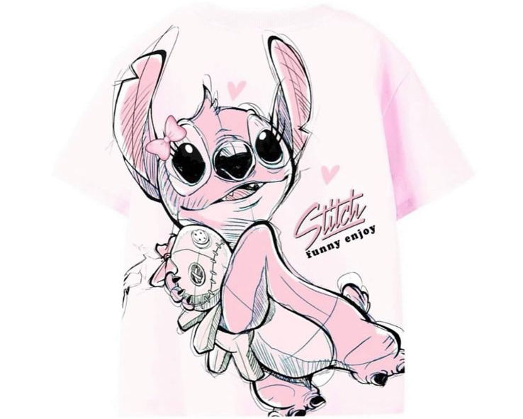 STITCH PINK TSHIRT