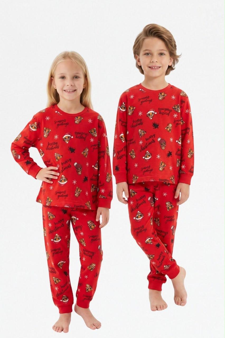RED CHRISTMAS PJ ( 3-4 TO 7-8)