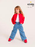 JEANS AND RED JACKET SET