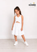 WHITE SKIRT SET
