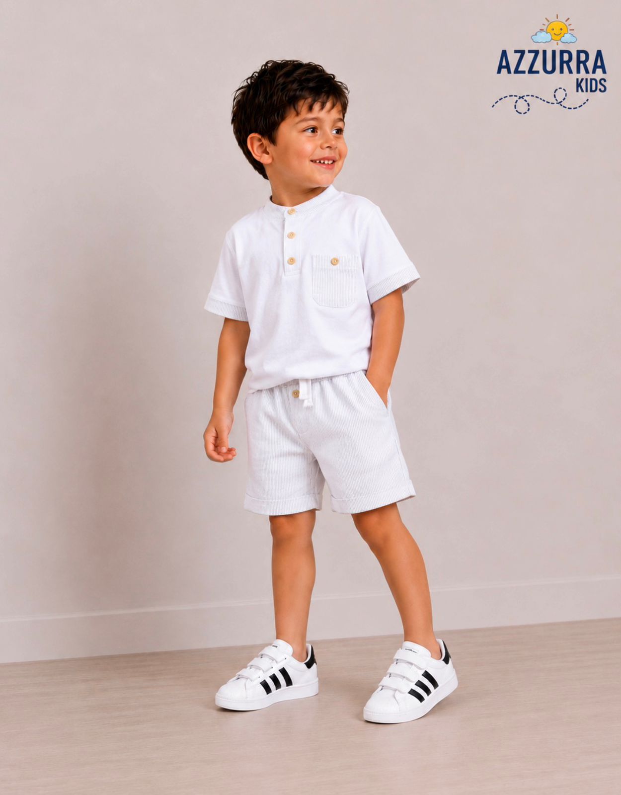 WHITE SHORT SET