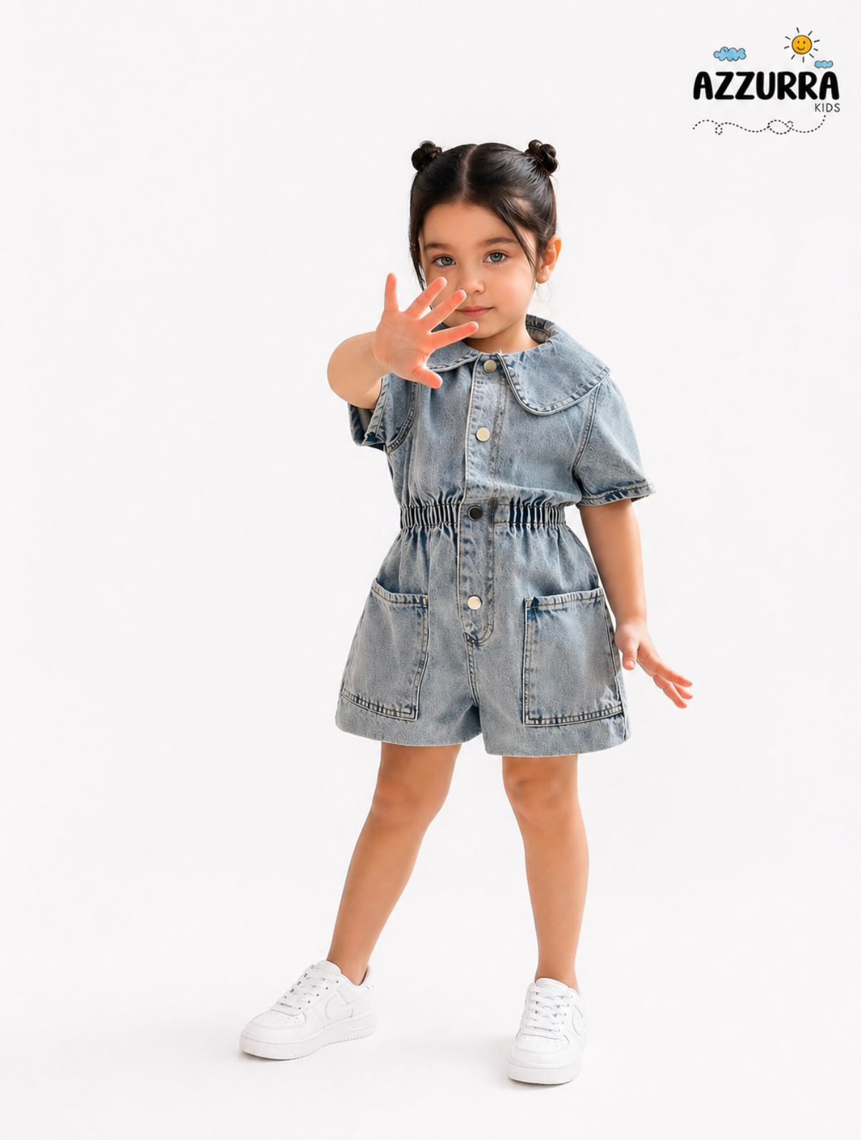 DENIM SHORT OVERALL