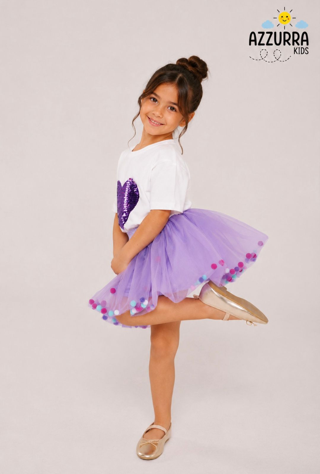 PURPLE TUTU SKIRT SET