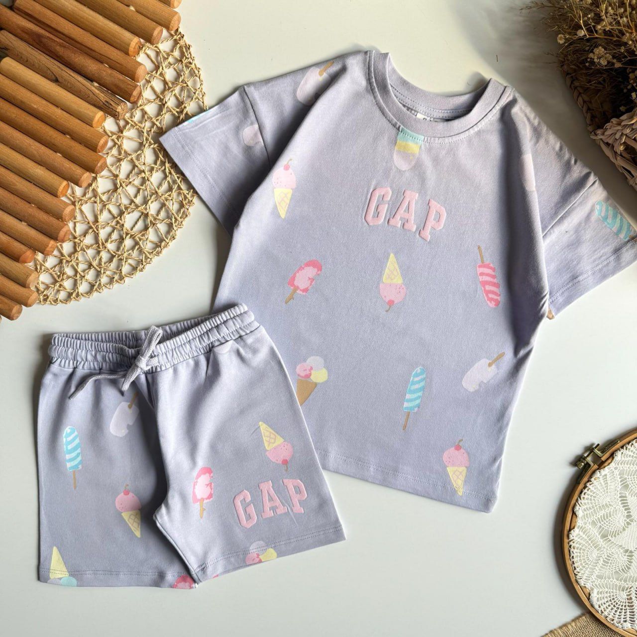 ICE CREAM PURPLE GAP SET