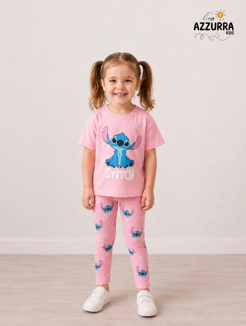 STITCH PINK LEGGING SET
