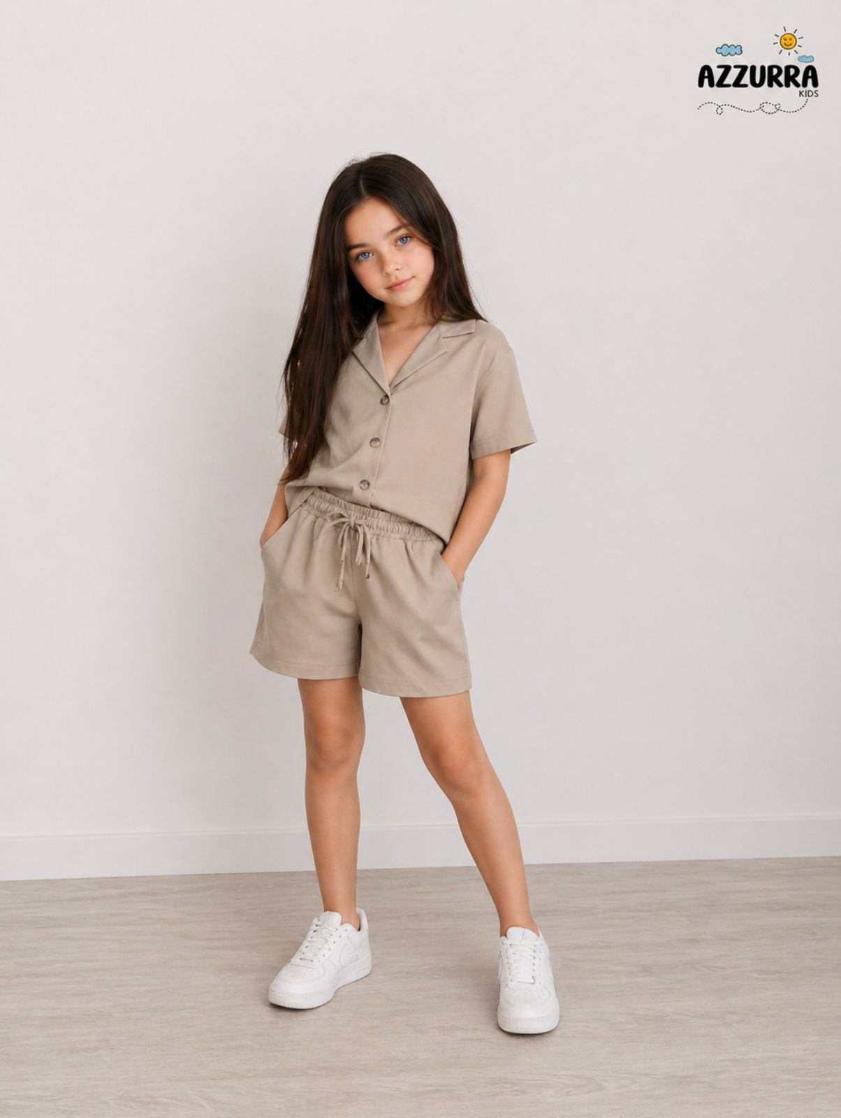 BEIGE SHORT SET