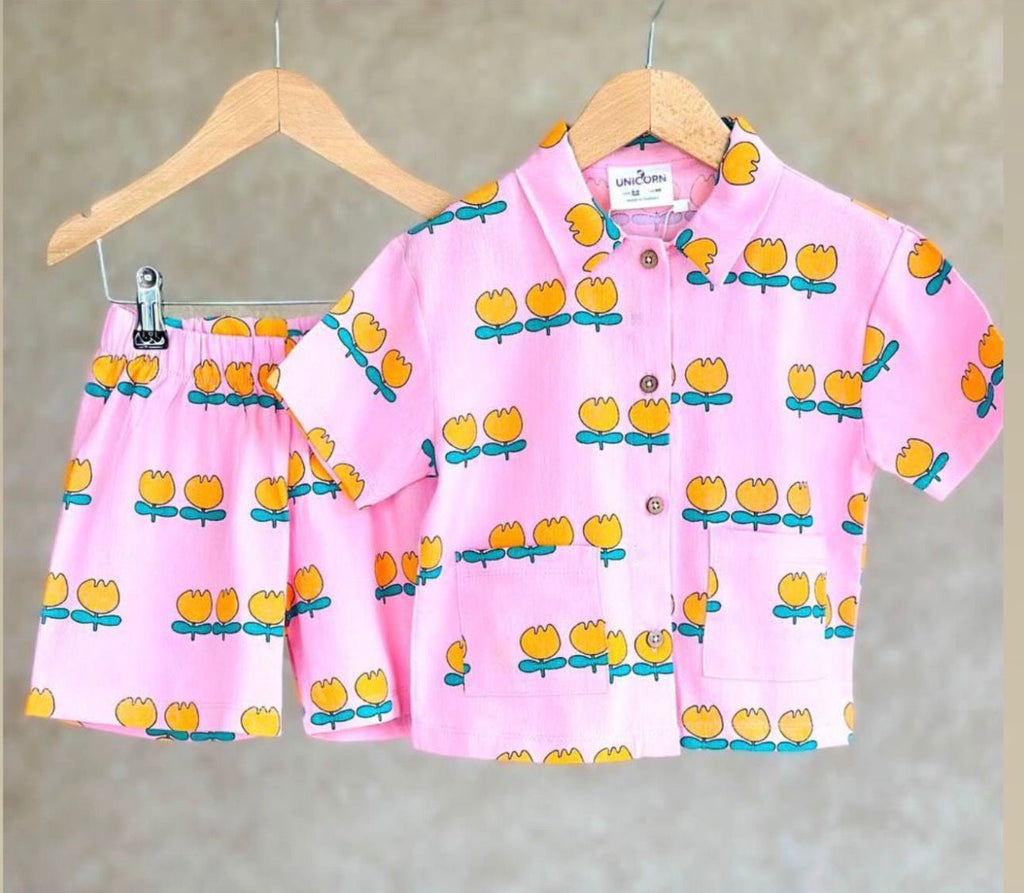 TULIP PINK SHORT SET