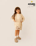 CROCHET BEIGE SKIRT SET