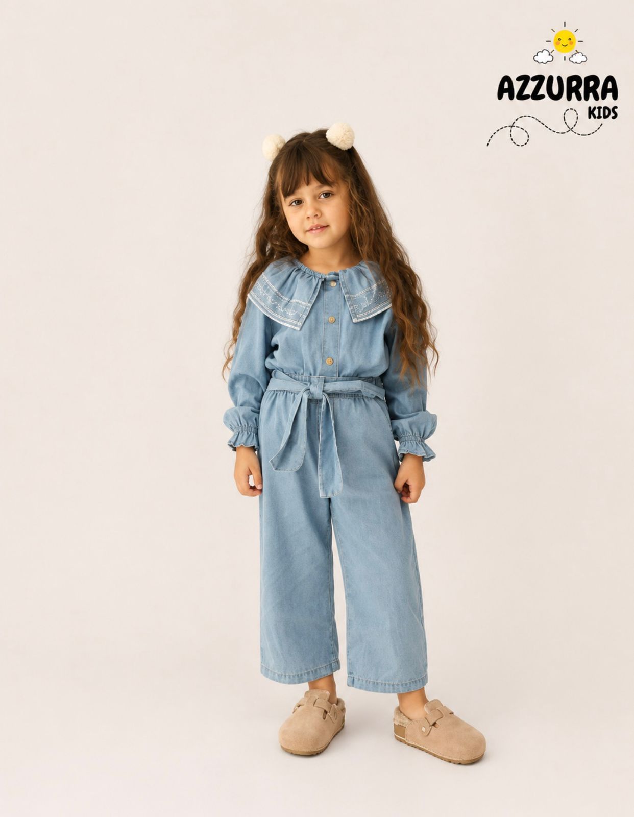DENIM PANT SET