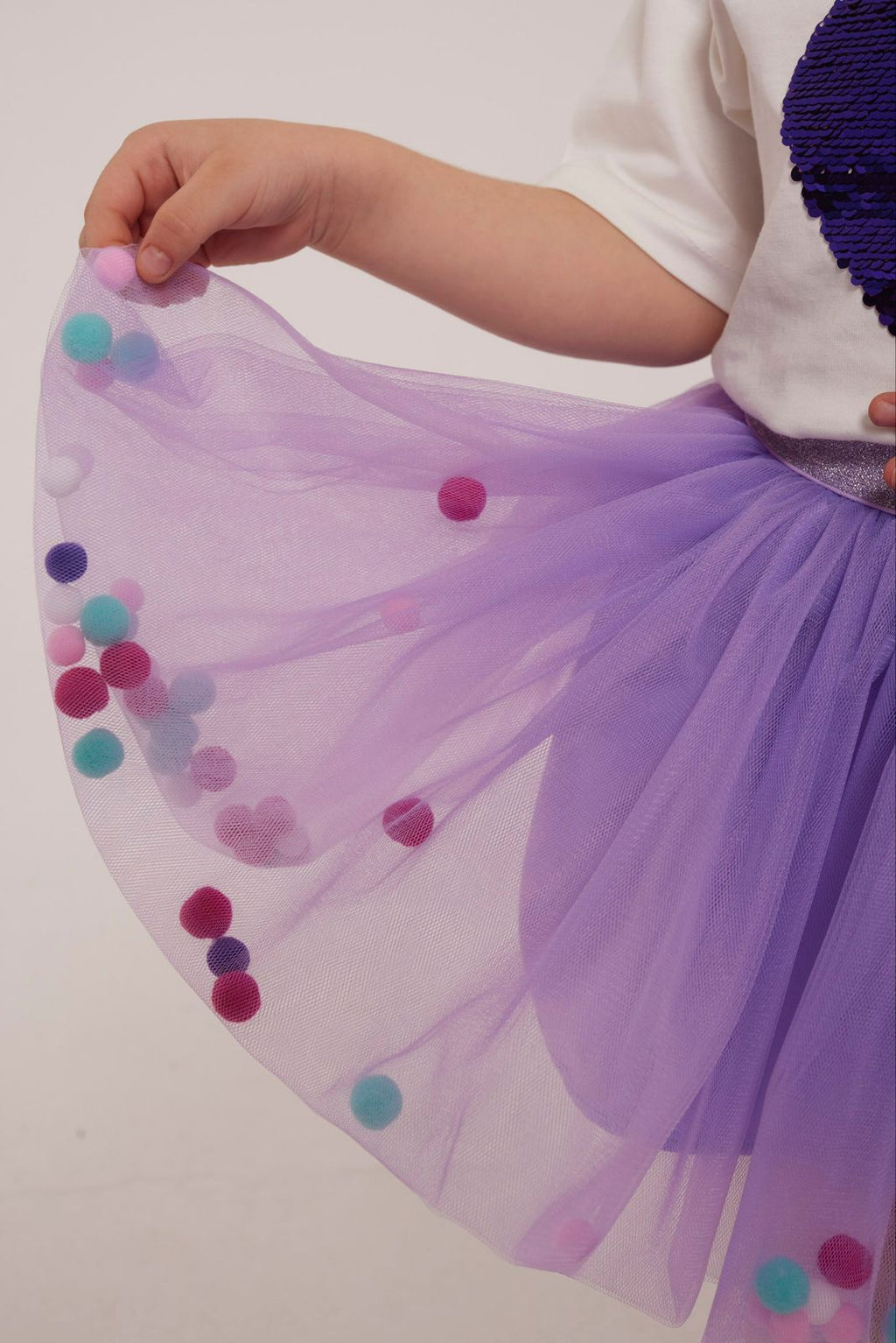 PURPLE TUTU SKIRT SET