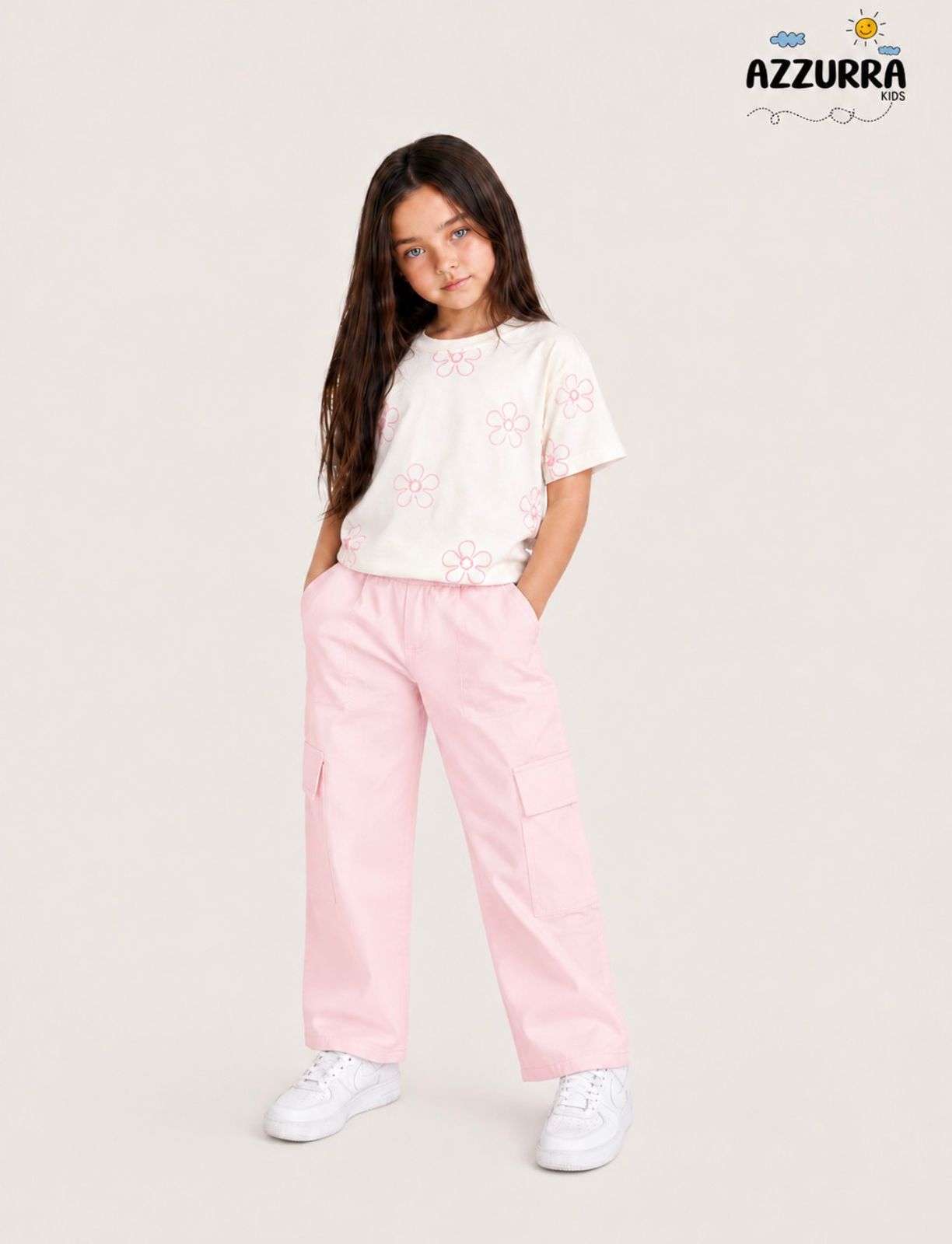 PINK FLOWER PANT SET