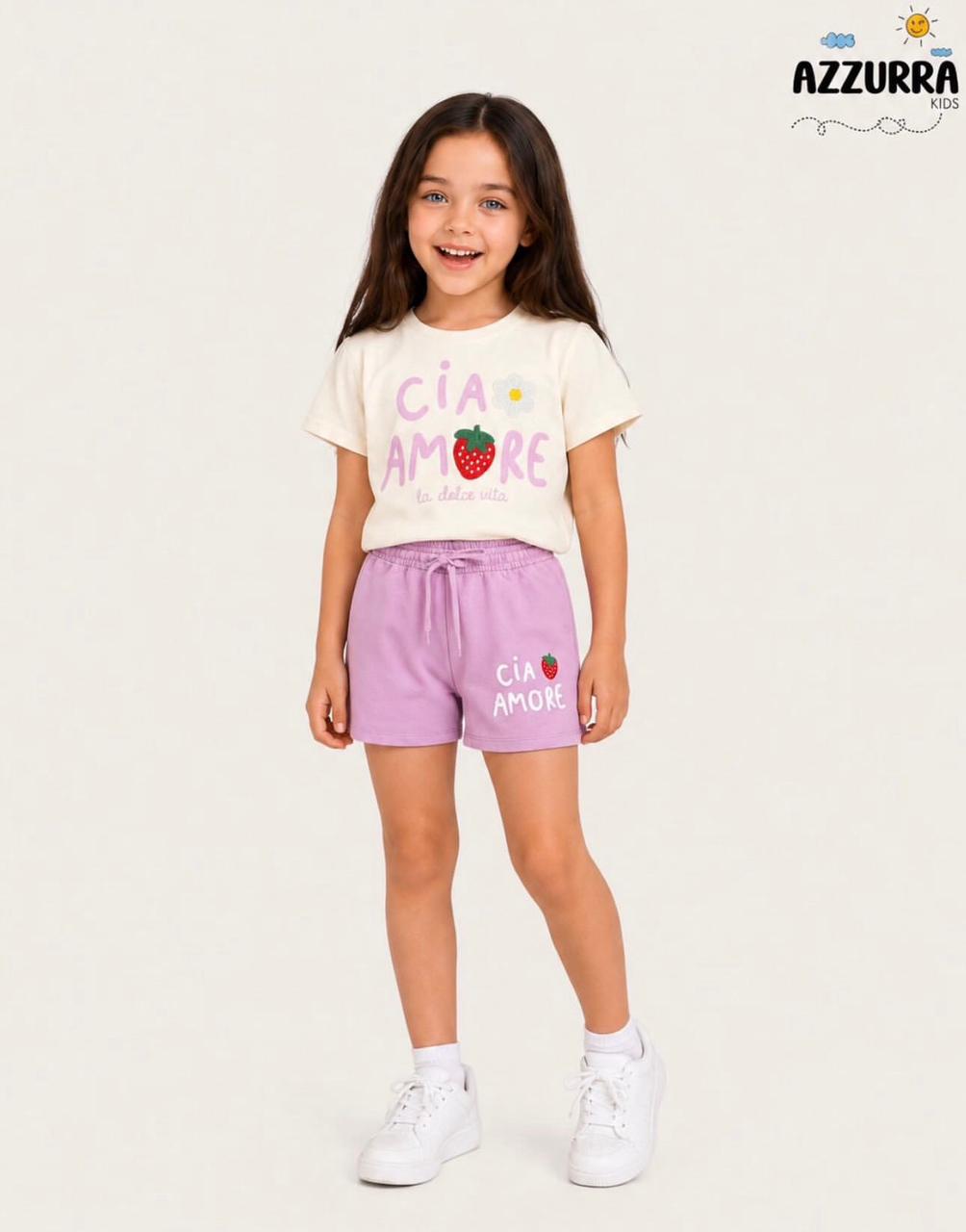 CIA AMORE PURPLE SHORT SET