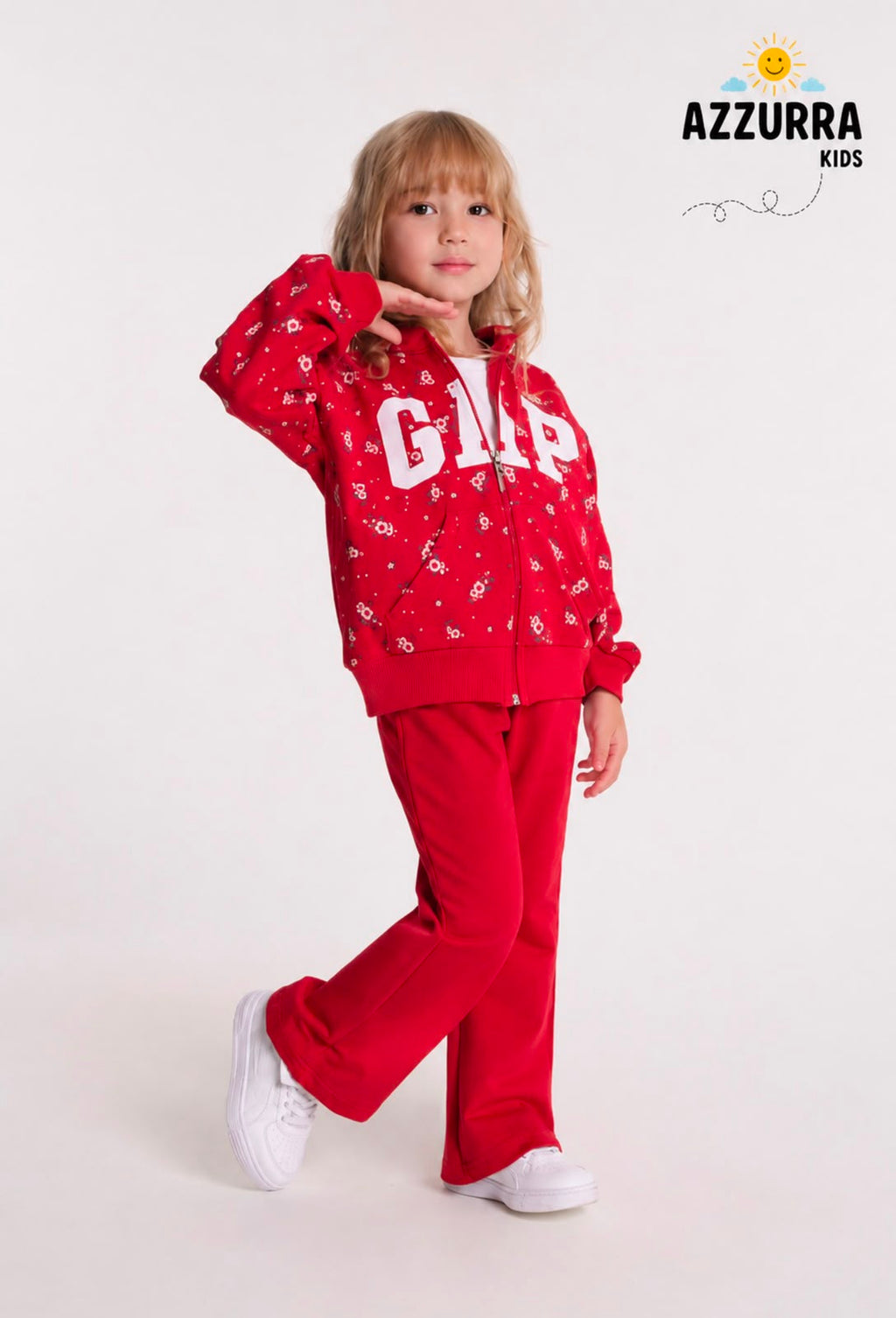 FLORAL RED GAP SET