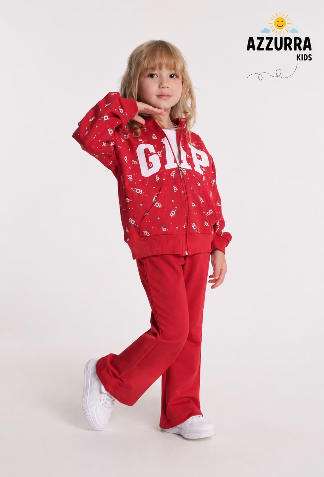 FLORAL RED GAP SET