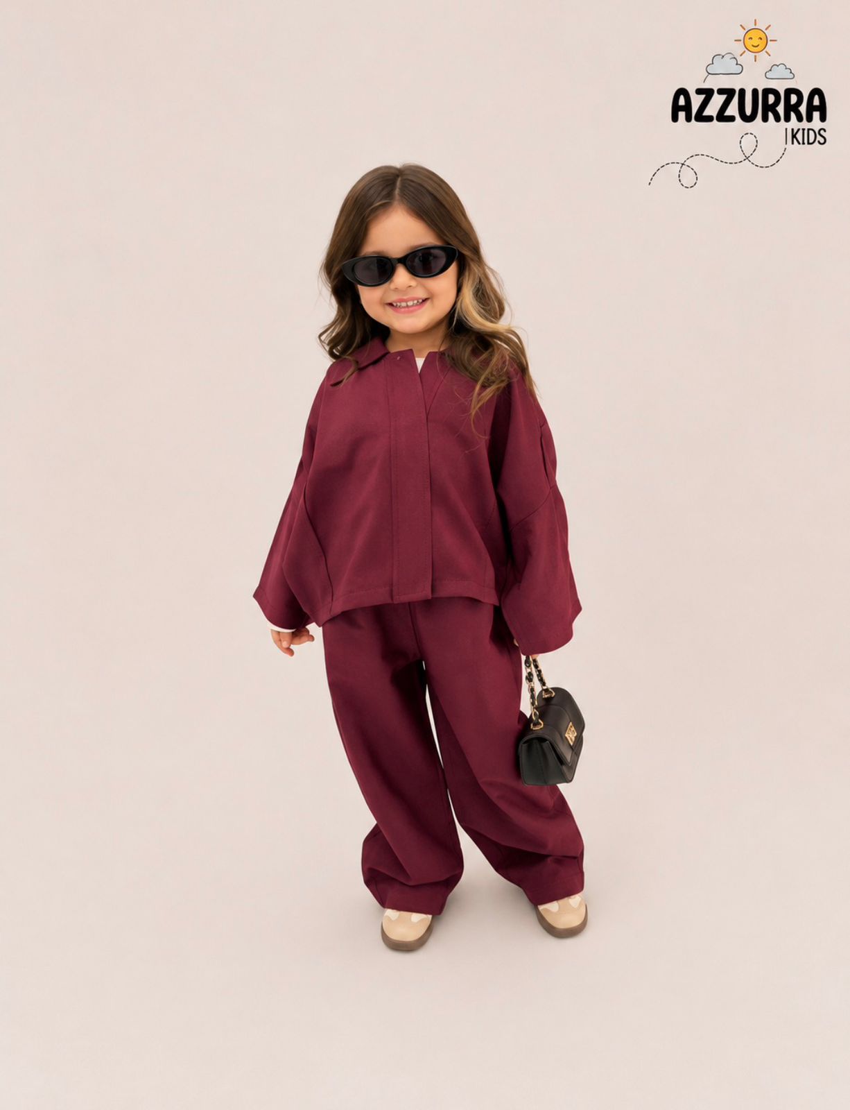 BURGUNDY PANT SET