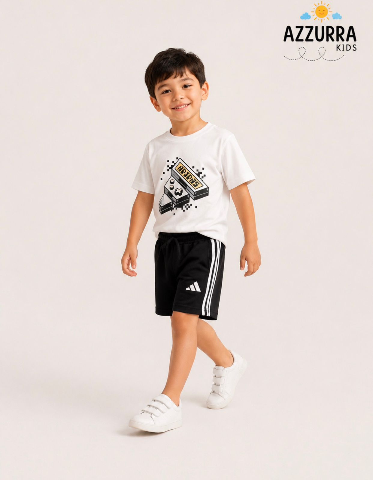 PLAYSTATION BLACK ADIDAS SHORT SET