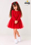 RED BOW TUTU DRESS