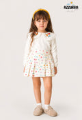 WHITE FLORAL SKIRT SET