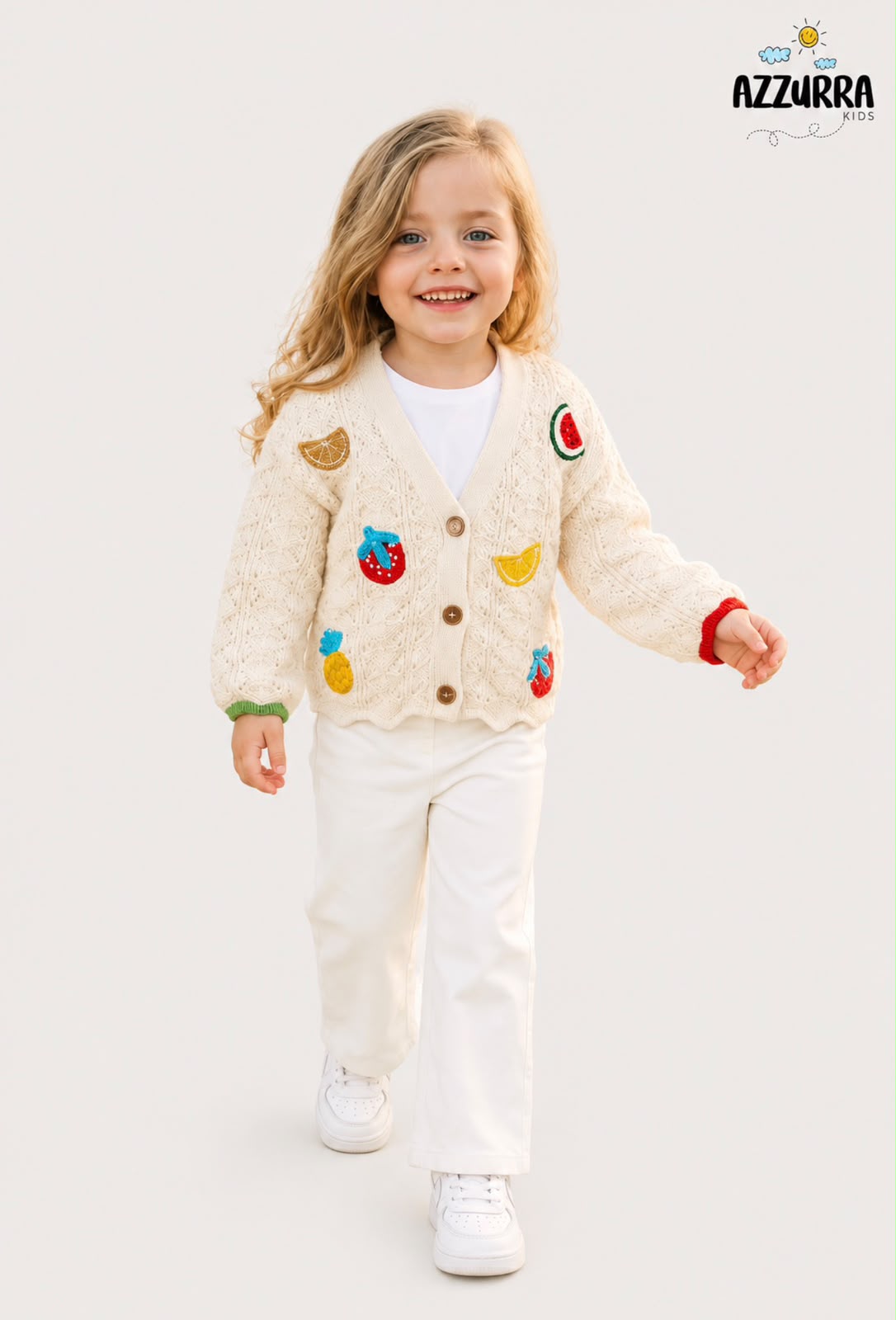 FRUIT SOFT WOOL CARDIGAN PANT SET