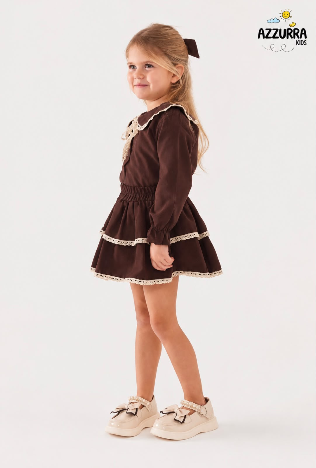 BROWN SKIRT SET