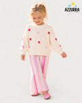 WHITE AND PINK HEART WOOL SET
