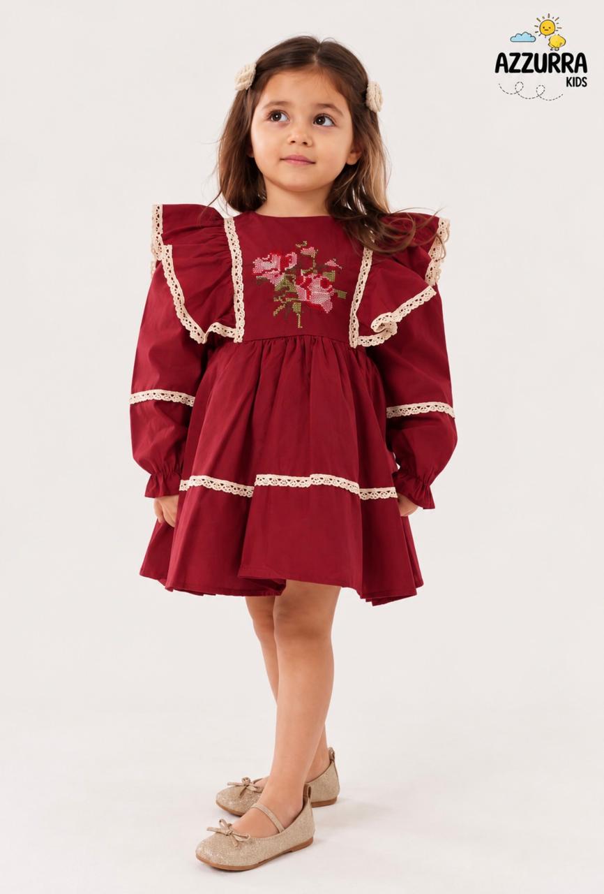 ROYAL BURGUNDY DRESS