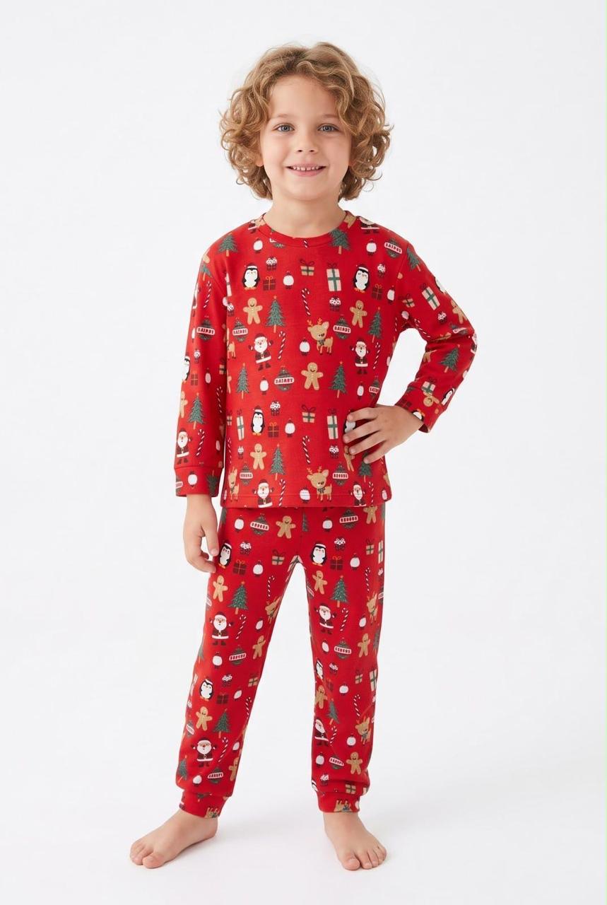 RED CHRISTMAS PJ (8-9 TO 12-13)
