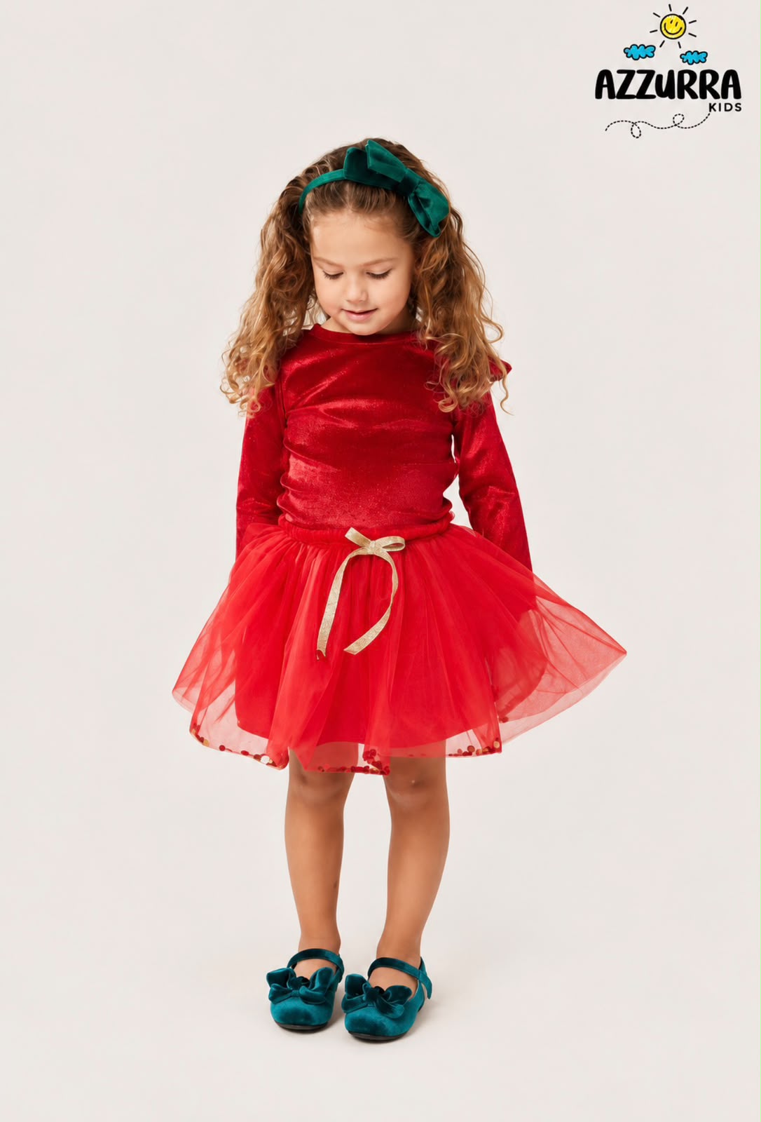 RED VELVET SKIRT TUTU SET