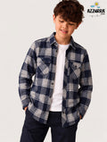 NAVY CHECK SHIRT