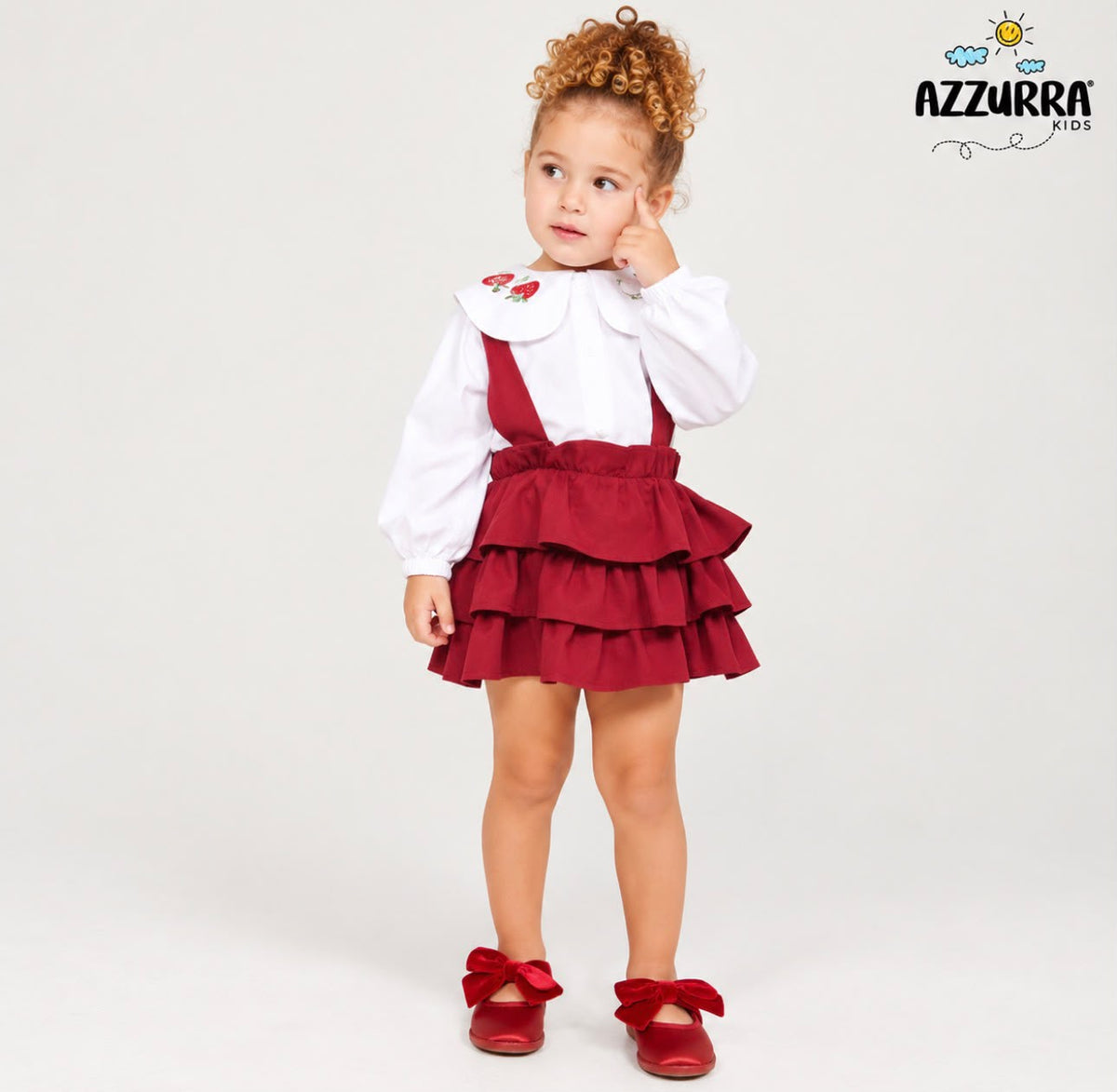RED RUFFLE SET