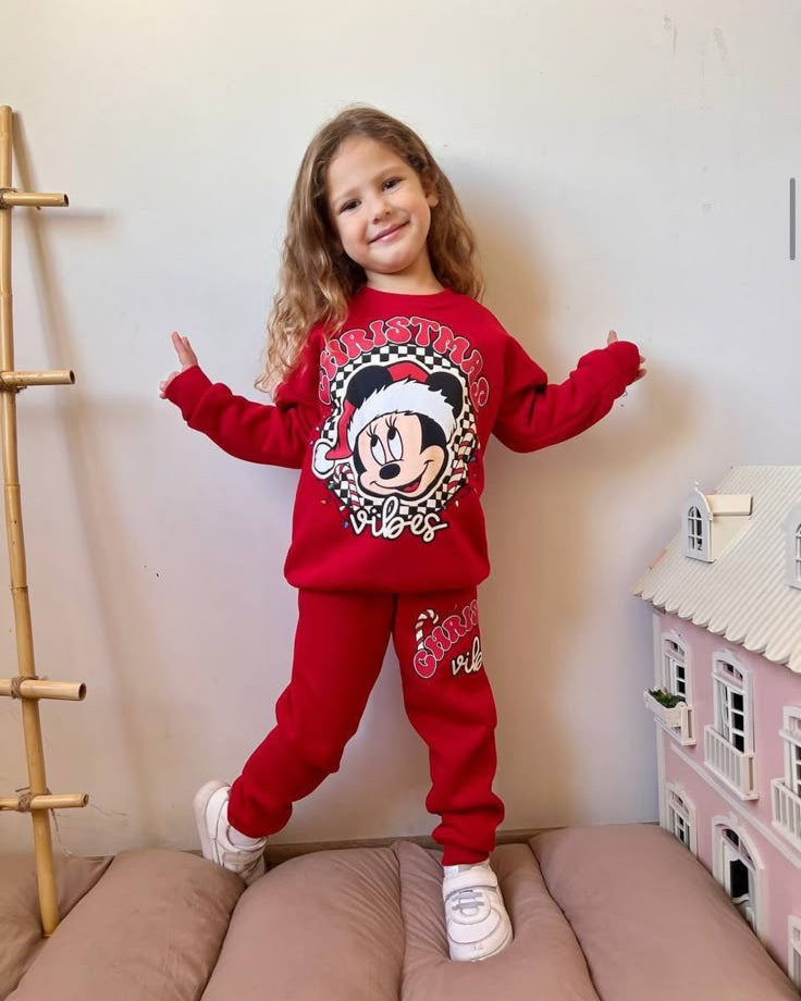 MICKEY SANTA FLEECE SET