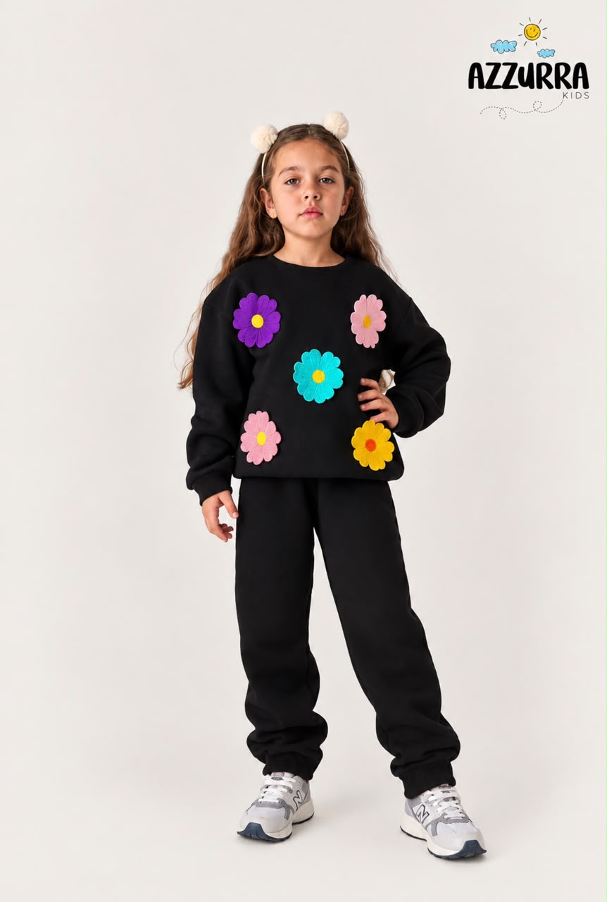 FLORAL  FLEECE SET