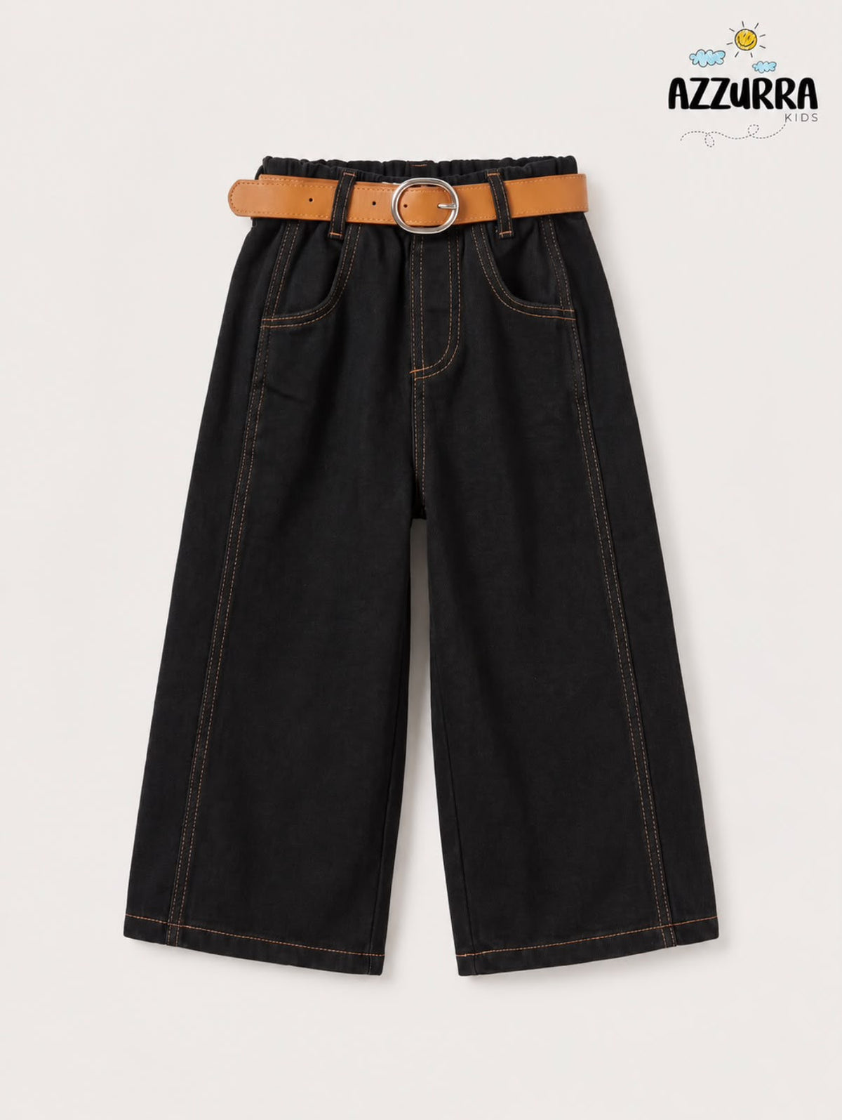 DENIM WIDE LEG WITH BLET