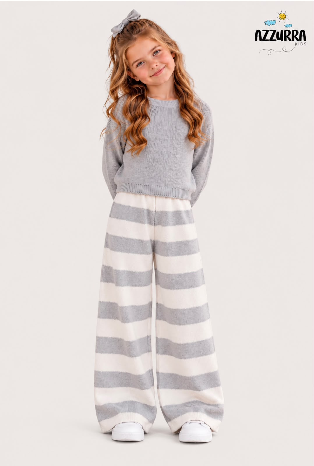 WHITE AND GREY WOOL SET