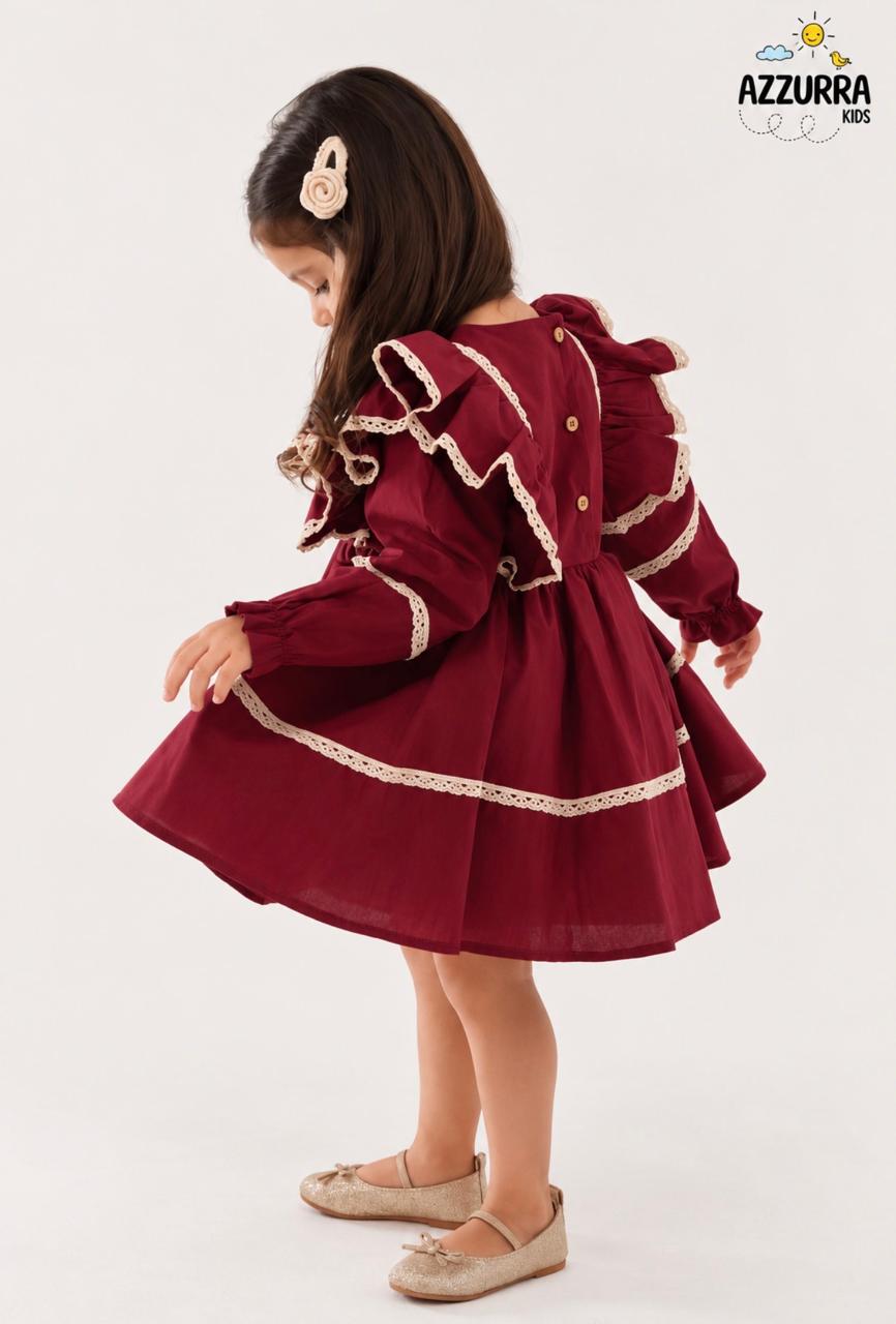 ROYAL BURGUNDY DRESS