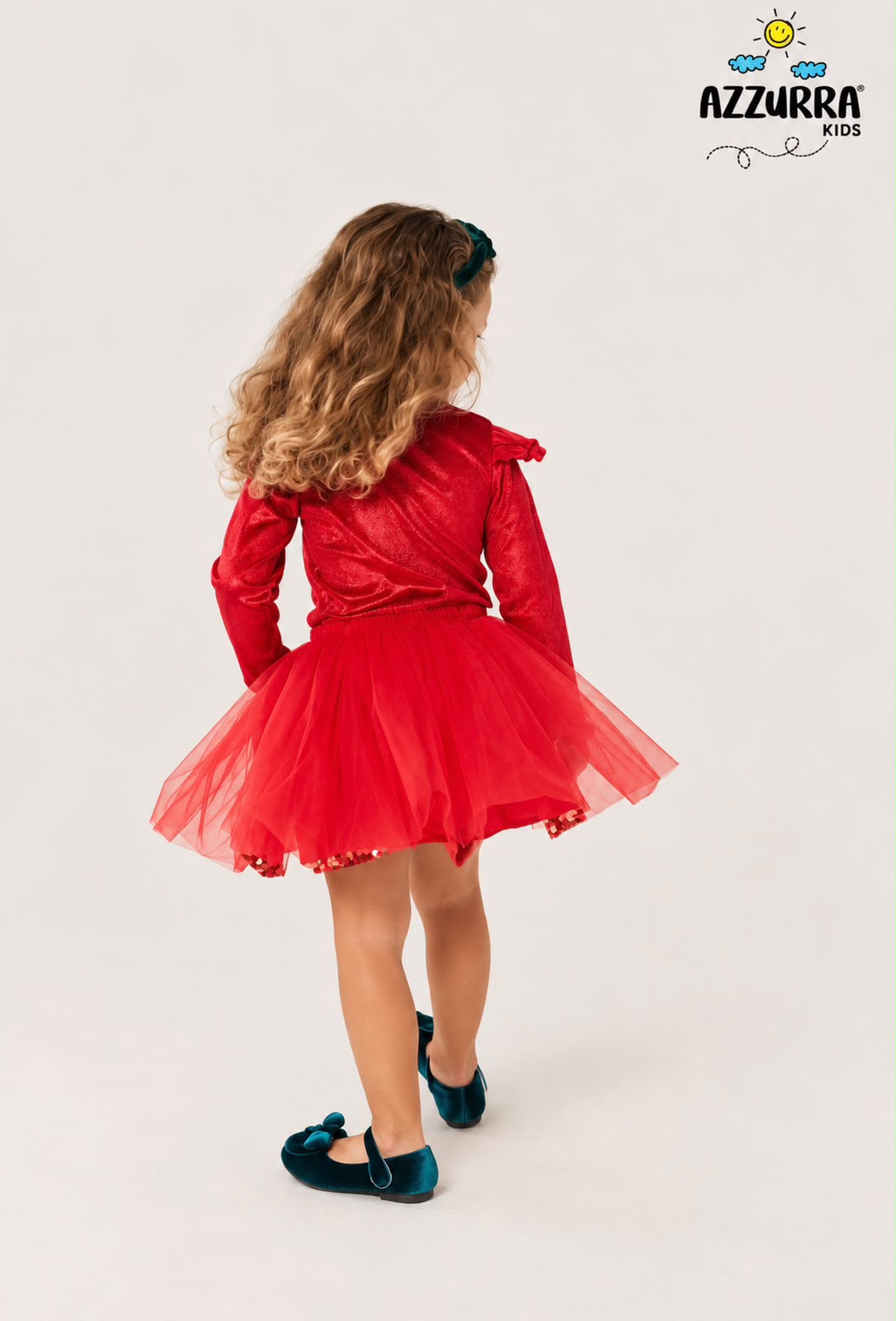 RED VELVET SKIRT TUTU SET
