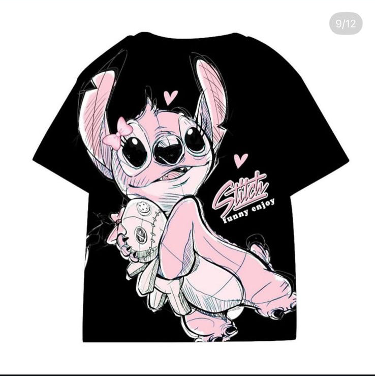 STITCH BLACK TSHIRT